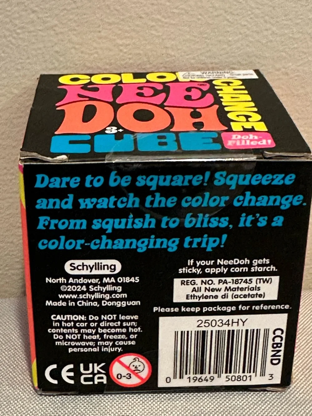 NeeDoh Color Change CUBE Squishy - NWT (One) Yellow